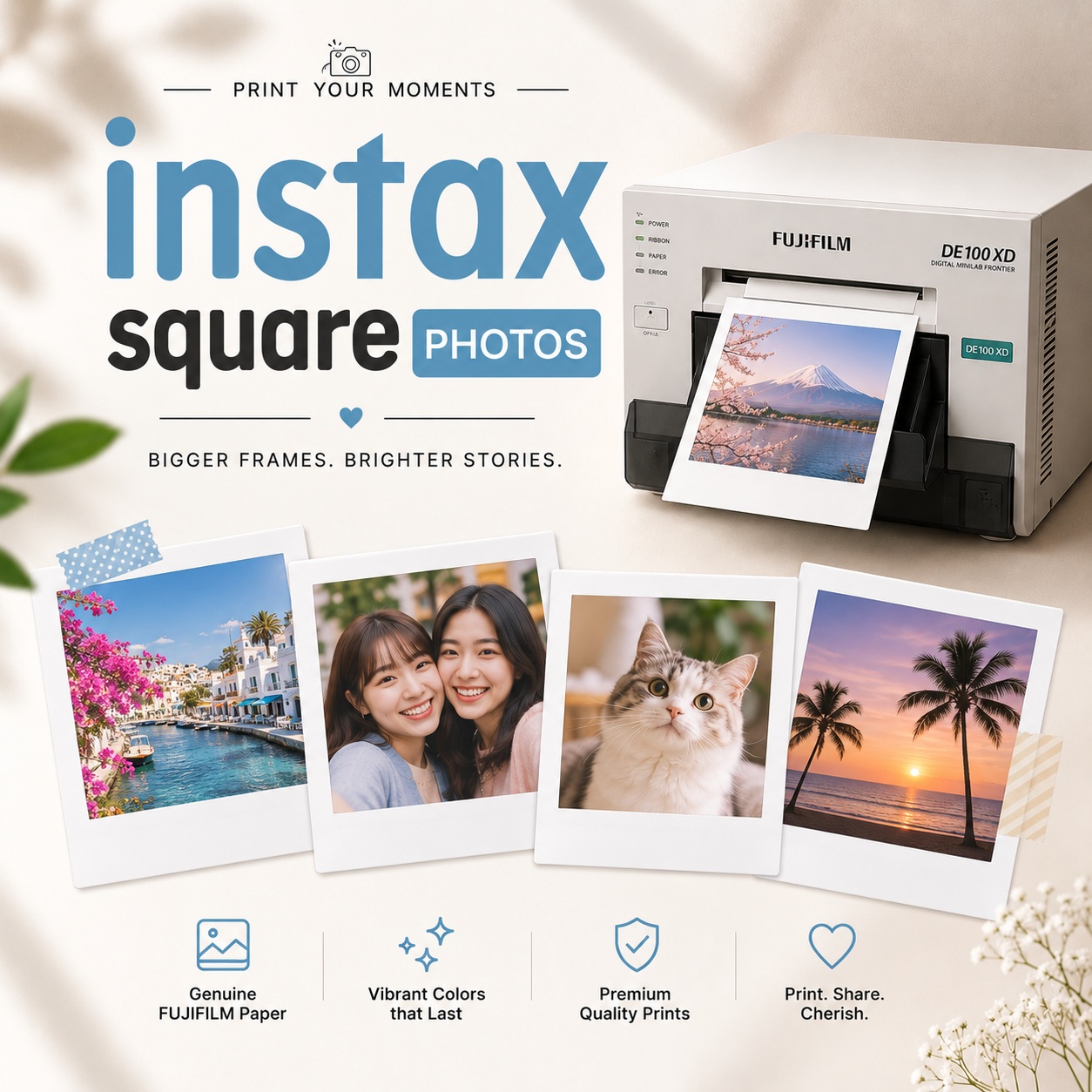 Instax Square photo prints