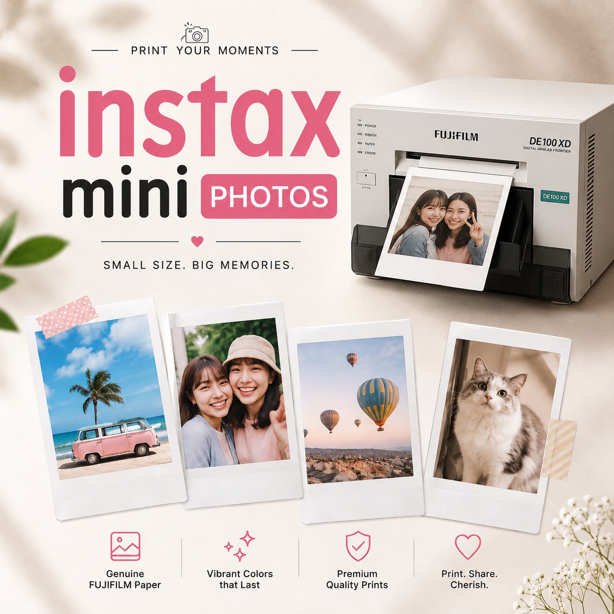 Instax Mini photo prints